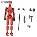 3d Printed Robot Model Transforming Robot Action Figure with Weapon Movable Joints Desktop Decoration 3d Printed Multi-jointed Robot Model. 