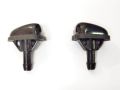Car Front Windshield Washer Nozzle Spurter,Universal Auto Wiper Double-hole Outlet Water Spout Straight Pillar 2pcs. 