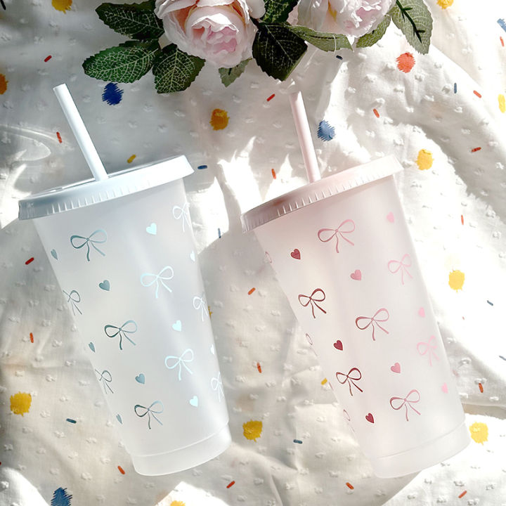 Kawaii%20Water%20Bottle%20Aesthetic%20Tumbler%20For%20Ice%20Coffee%20Juice%20Tea%20Cute%20Bowknot%20Plastic%20Cups%20With%20Straw%20Lid%20Portable%20Drinking%20Bottle%20-%20Image%204