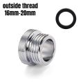 Stainless Steel Variable Diameter Adapter of Faucet Water Faucet Coupler Thread Connector Conversion Bubbler Bathroom Kitchen Repair Tap Water Joints Fittings. 