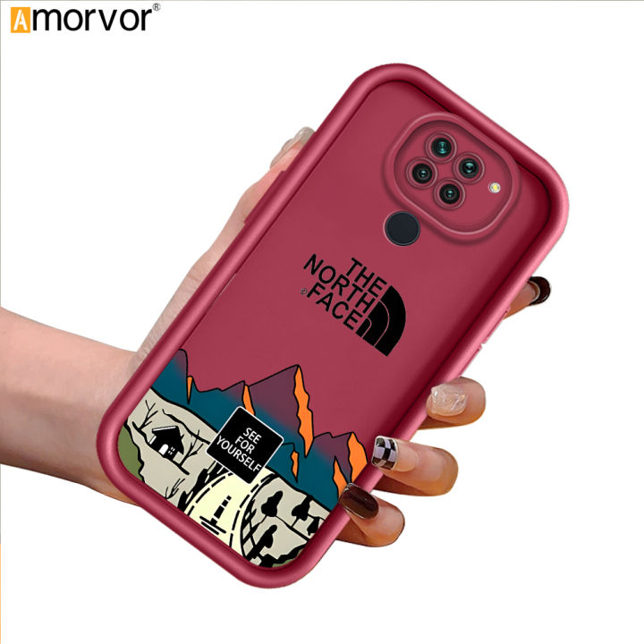 AMORVOR for Redmi Note Back Cover Soft Square Ladder The North