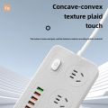Multi-Functional Power Strip Panel With USB Charging Ports Expandable Wiring Board New Wall-Mounted Wiring Connection Board. 