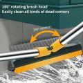 3 IN1 Magic Broom Penyapu Lantai Floor Cleaning Brush Gap Scrub Brush Tile Kitchen Bathroom Glass Toilet. 