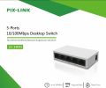 PIXLINK 5 Port Network Switch and PIXLINK 8 Port Network Switch with Pulg and Play Easy installation with Green Technology. 