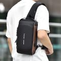 Chest Bag for Men Crossbody Bag Waterproof USB Shoulder Bag Anti-Theft Travel Messenger Chest Sling Pack Fashion Luxury Designer Airport Traveling  Bag. 