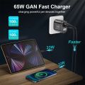 USLION 65W GaN USB Type C Charger PD3.0 Ausralian AU Plug USB Charger Cell Phone For iPhone 14 12 13 Pro Max Laptop PD Charger. 