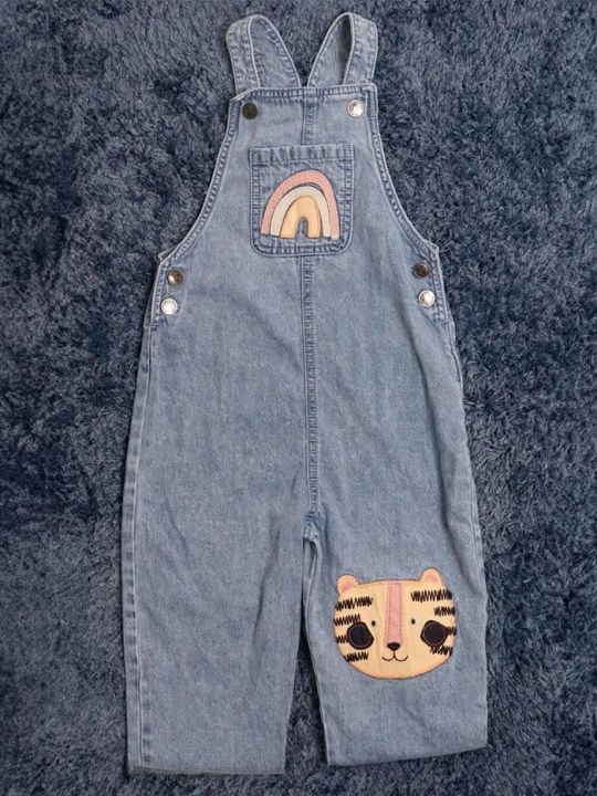 Girl's Denim Dungaree (kids) 9464