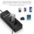 New Usb Hub 3.0 Pc Adapter Splitter High Speed Port 4-Port for Desktop PC Laptop MacBook Notebook Windows Multi Switch Power Cable. 