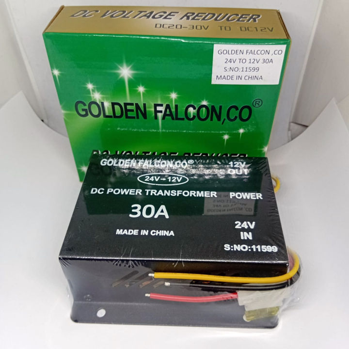 DC Power Supply Transformer Electric Voltage Step Down Converter 24V to 12V - 30 Amp Model: 11599