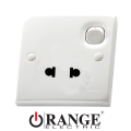 Orange Electric - 13A Plug Base Two Pin Switched Socket Outlet Switch Socket. 