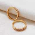 Gold Plated Guaranteed Women Ring With Stone Beauty Fashion Jewellery. 