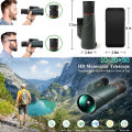 Monoscope 10-20x50 Monocular Telescope for Adults, Waterproof HD Monocular Scope with Smartphone Holder for Birdwatching Sightseeing Hiking Hunting Camping Travel. 