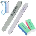 Monja 5pcs/Set Nail Art Files Dust Brush Cleaning Buffer Sponge Block Buffing Grit Sand UV Gel Polish Acrylic Manicure Pedicure Tools. 