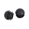 Spreeshop 4 Pcs 25mm Dia Plastic Round Tube Inserts End Blanking Caps Black. 