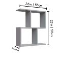 Modern Tall Floor Shelf Home Décor for Rooms, Halls, Entryway and Home Library | Micro Décor. 