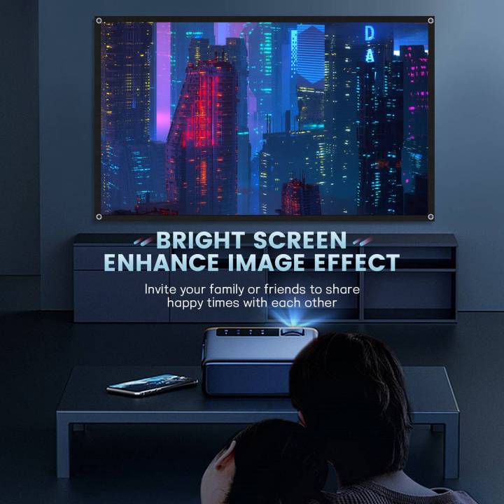 Projector%20Screen%20for%20Home%20Theater%20White%20Foldable%20Anti-Crease%20(72Inch)%20-%20Image%205