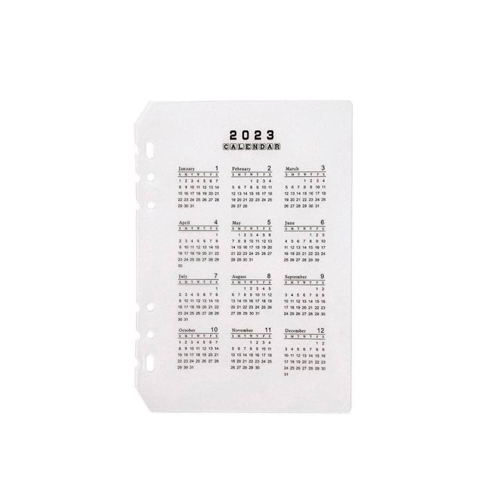 %E3%80%90ZOSR%E3%80%91LG01I9%20A5/A6%20Useful%20Office%20School%20Refillable%20Plastic%20Calendar%20Loose-leaf%20Ring%20Binder%20Index%20Divider%20Notepad%20Inner%20Paper%20Notebook%20Paging%20Separator%20-%20Image%202
