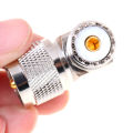 UHF SO-239 Female to UHF PL-259 Male Right Angle 90 Degree RF Connector. 
