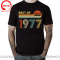 Vintage Made In 1977 Limited Edition Cool Funny T Shirt Men Best Of 1977 T-Shirt Hip Hop O-Neck Cotton Born In 1977 T Shirts Man. 