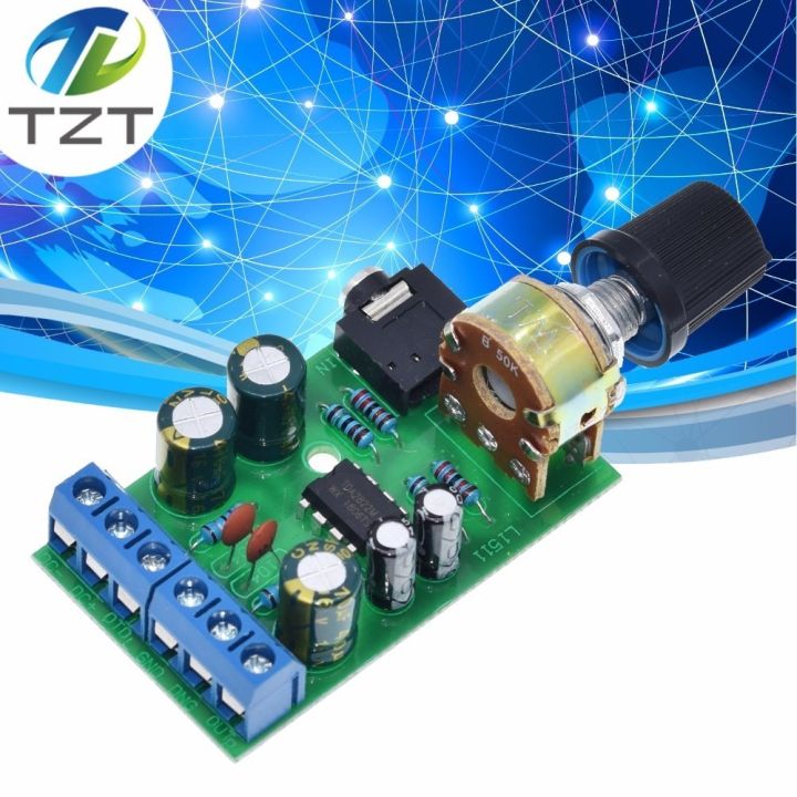 thumbnail image 2 of DC 1.8-12V TDA2822M 2.0 Channel Stereo Mini AUX Audio Amplifier Board Module Amp 2 of 12