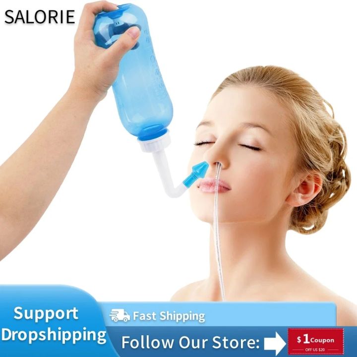 【NEW】 300/500ML Nasal Irrigator Nasal Wash Cleaner Nose Cleaning Bottle Neti Pot Avoid Allergic Rhinitis Sinus Rince Health Care