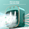 Desk Cooling Misting Fan, Table Mist Spray Fan 5 Speeds 180ml Water Tank for Camping for Bedroom. 