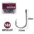 1 Box High Carbon Steel Circle Fishing Hooks Freshwater Fishhook Hole Tackle. 