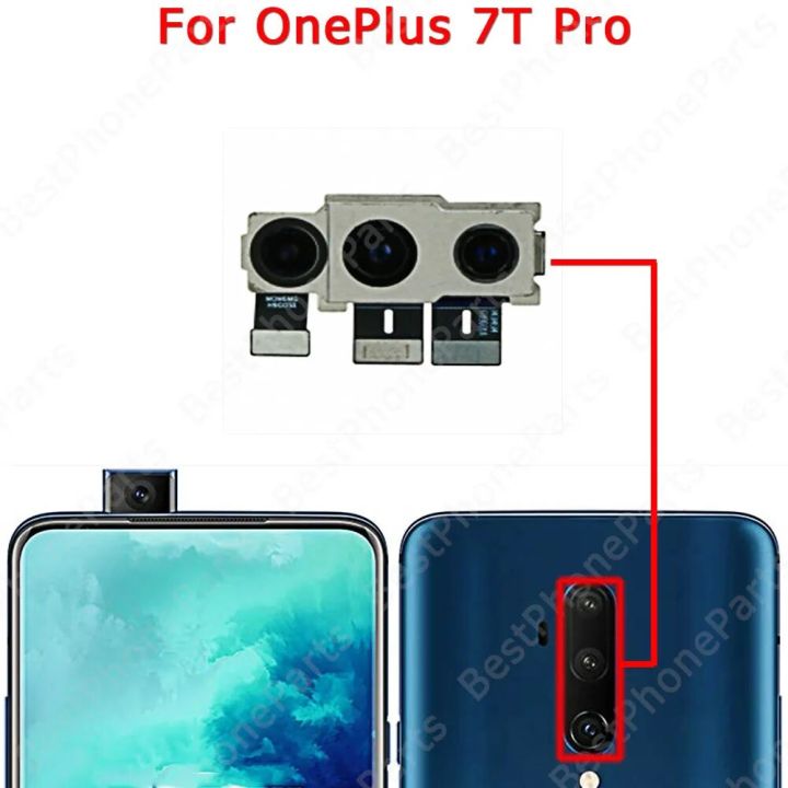 NEW Front Selfie Big Camera Module For Oneplus 7 Pro 1+ 7T 5G One Plus Back View Rear Facing Spare Parts Flex Cable