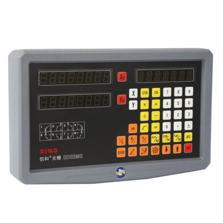 SINO SDS2MS 2 Axis Lathe Milling Machine Grinder DRO Digital Readout Display Counter For TTL Linear Scale Grating Ruler Encoder