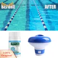 SuperRide Pool Cleaning Tablets 100g Chlorinating Tablets with Floating Dispenser for Swimming Pools Effective Pool Cleansing Tablets for Swimming Pool Chlorine Tablets. 