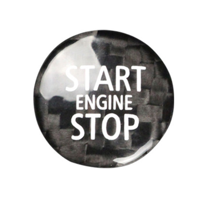 Sticker Engine Stop Carbon Fiber Engine Start Stop Button Interior Trim Cover Sticker for ...