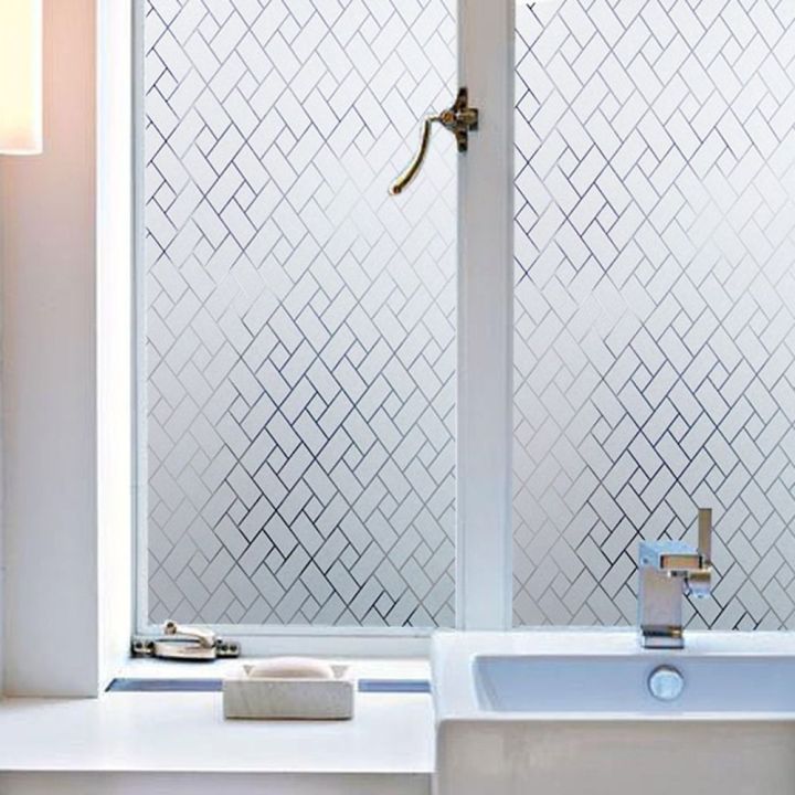 Frosted Home Bedroom Adhesive Decorative Glass Cover Window Film Window ...