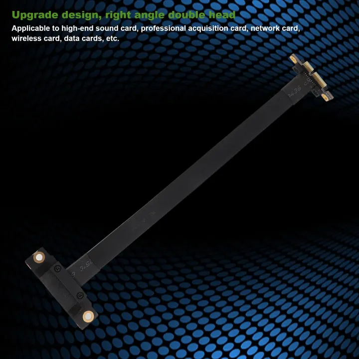 PCIE%20X1%20Riser%20Cable%20Dual%2090%20Degree%20Right%20Angle%20PCIe%203.0%20X1%20to%20X1%20Extension%20Cable%208Gbps%20PCI%20Express%201X%20Riser%20Card%2020cm%20-%20Image%207