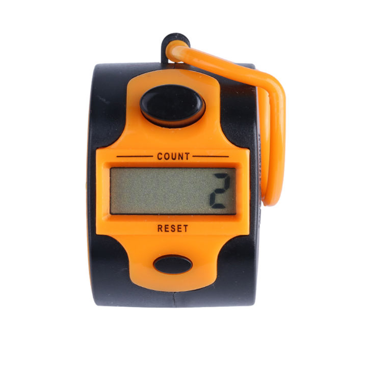 【InnovateWorld】SXH5136 Plastic Electronic 5 Digital Hand Tally Counter LCD Display Clicker Easy Change 7 Color Available