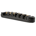 Guitar Roller Saddle Bridge Aluminium Alloy Black Tune Tailpiece Bridge Repl HOT. 