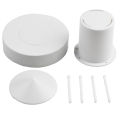 ABS Floating Mist Dispenser Ultrasonic Humidifier Generator Water Fountain Mini Mist Maker For Pool Pond Fish Tank White. 