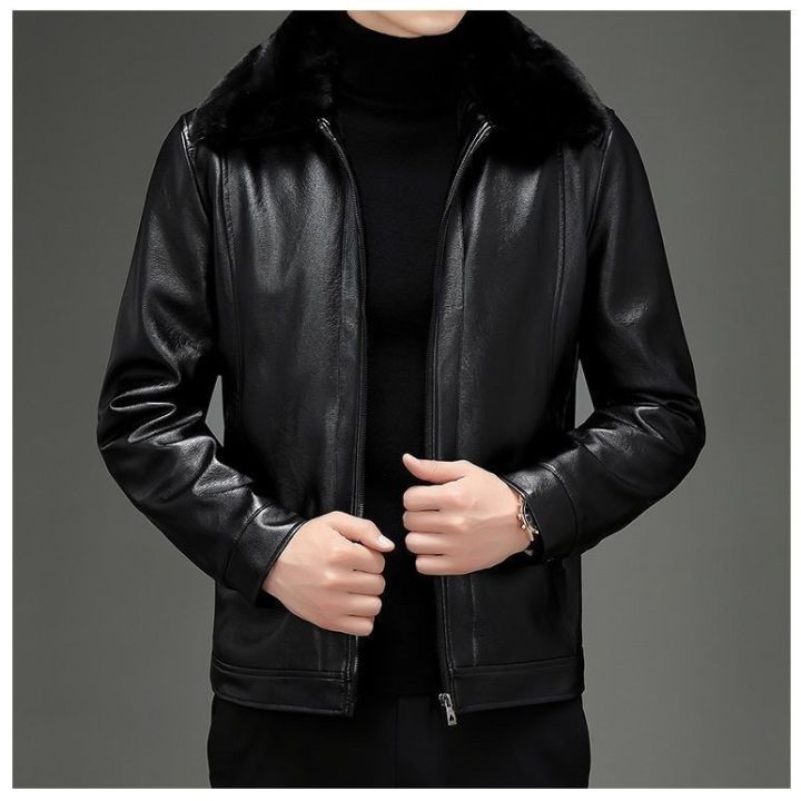 Autumn%20and%20Winter%20New%20Haining%20Genuine%20Leather%20Men's%20Leather%20Coat%20Stand-up%20Collar%20All-Match%20Dad%20Jacket%20Leather%20Jacket%20Men's%20Fleece-Lined%20-%20Image%204