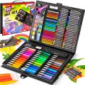 150 Pcs Kids Art Set: Children's Drawing Set with Watercolor Pens, Crayons, Oil Pastels, Painting Tools, and Art Supplies Stationery Set. 