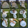 Foldable Mosquito Net (6×5 ft) One Side Zipper With Bottom Layer Net. 