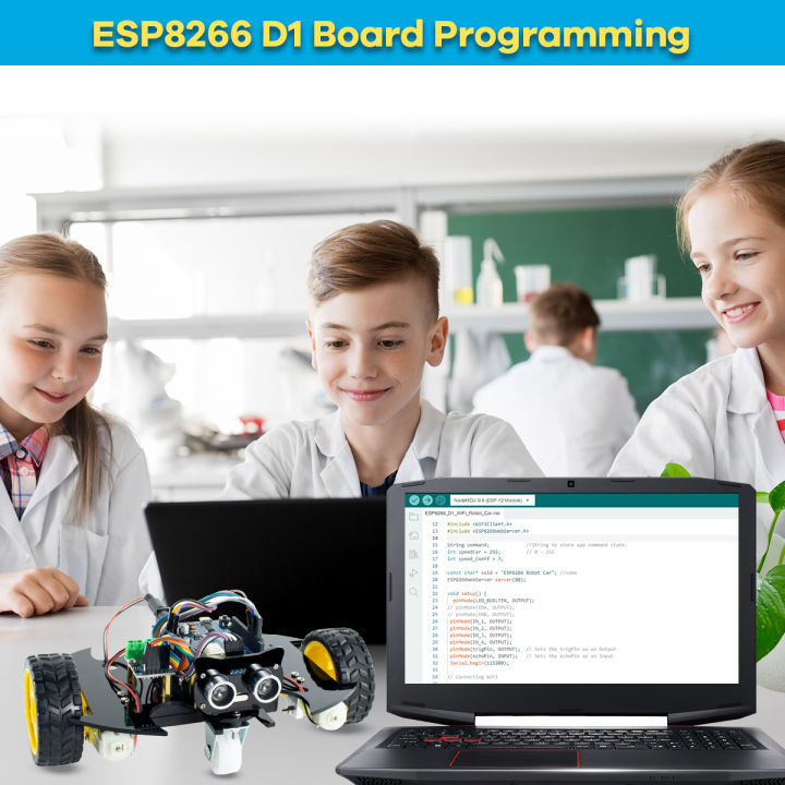 Lafvin%202wd%20Smart%20Robot%20Car%20Chassis%20Kit%20For%20Arduino%20Programming%20Project%20Diy%20Electronic%20Educational%20Automation%20Robot%20Car%20-%20Image%205