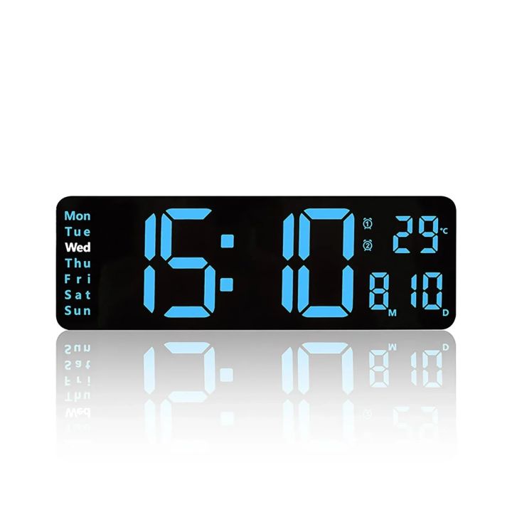 wall%20clock%20Digital%20Wall%20Clock%20Large%20Alarm%20Clock%20Remote%20Control%20Date%20Week%20Temperature%20Clock%20Dual%20Alarms%20LED%20Display%20Clock%20Living%20Room%20Dec%20-%20Image%205