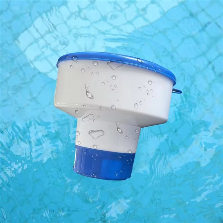 Pool Pill Dispenser 7 Inch Pool Tablet Floater Folding Holder with Pull ...