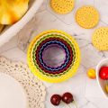 Circle Shape Cookies Cutter Plunger Cutter 5 Pcs Set - Multi Round Cookie Cutter,Two-sided Biscuit Fruit Cutter(Biscuit Cutters and Fondant cake Baking Set Colourful Round Shape Cookie/Biscuit/Pastry Fondant/Fruits. 