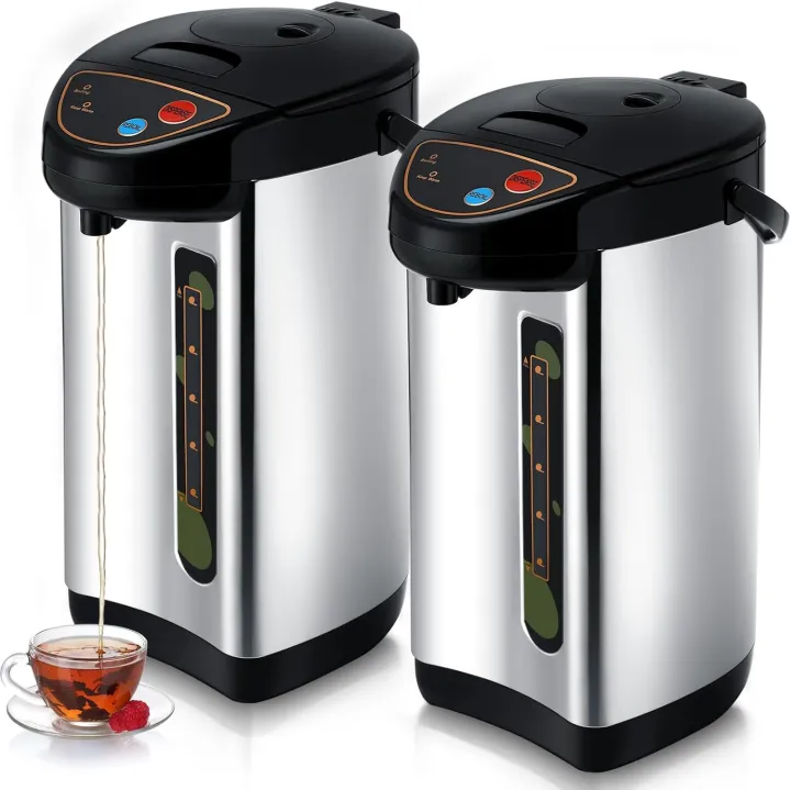 Electric 7L Hot Water Pot 304 Insulated Stainless Steel Water Boiler and Warmer Countertop Water Heater with Auto and Manual Dispense Buttons and Safety Lock for Heating Coffee Tea