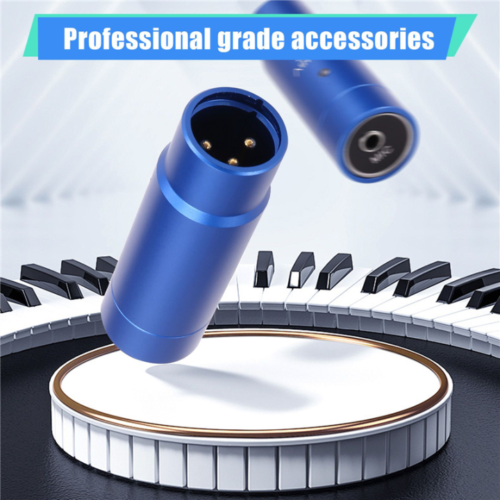 2X Phantom Adapter Microphone System Audio Mixer for Condenser Mic 48V ...