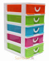 Mini Small Drawer 5 Layers In 1 Set (Large) Plastic Storage Boxes for Medicine, Stationery Items, Cosmetics, Money, Jewelry & Other Small Items for Storing Purpose.. 