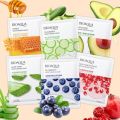 Hydrating Facial Sheet Mask with Natural Fruit & Plant Extracts – Moisturizing Skincare for Radiant Nourished Skin. 
