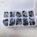 50 Pieces Fishing Rod Guides Set 10 Sizes Top for Rod Rebuilding. 