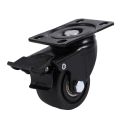 Heavy Duty Casters with Brakes, Table Casters with Safety Double Lock, Floor Protection, Swivel Rubber Casters. 
