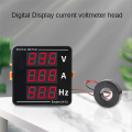 AC Ammeter Voltmeter Three Display Current Voltage Frequency Meter. 